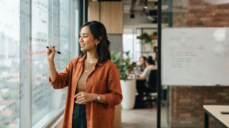 Copywriter Indonesia menerapkan cara membuat tagline yang efektif dengan menyaring beberapa draf