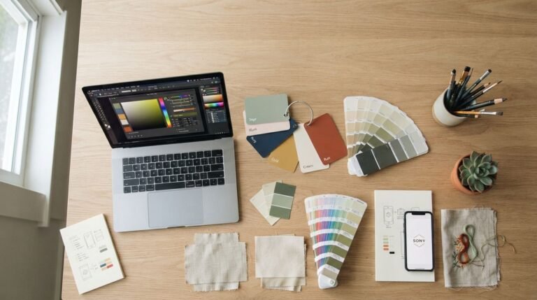 Cara memilih warna brand yang tepat lewat palet warna dan color picker untuk identitas bisnis