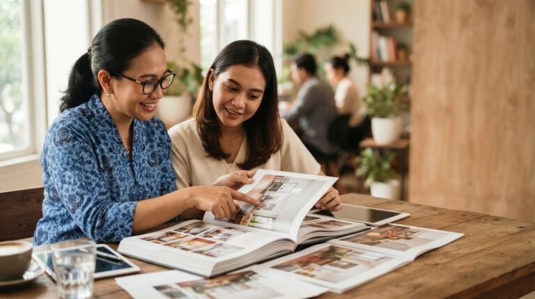 Penyedia jasa Indonesia menunjukkan bukti pekerjaan sebagai inti branding untuk bisnis jasa