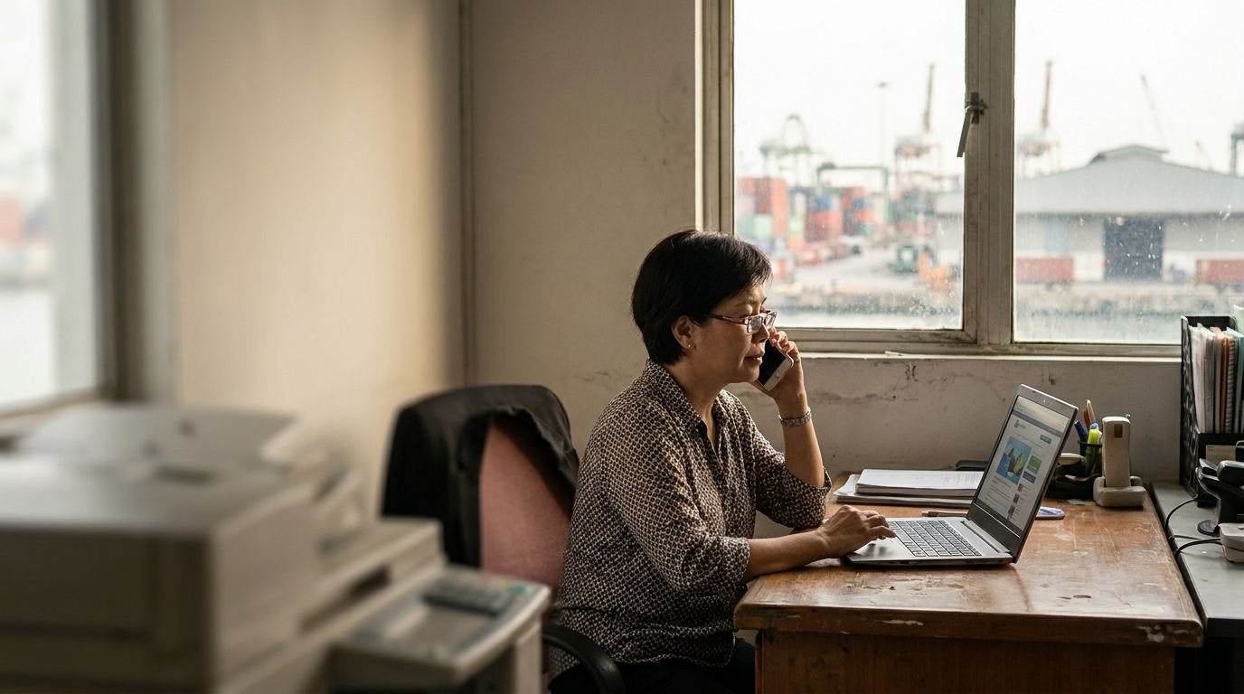 Pemilik usaha Indonesia meninjau website bisnisnya saat mencari jasa pembuatan website Bontang di Kalimantan Timur