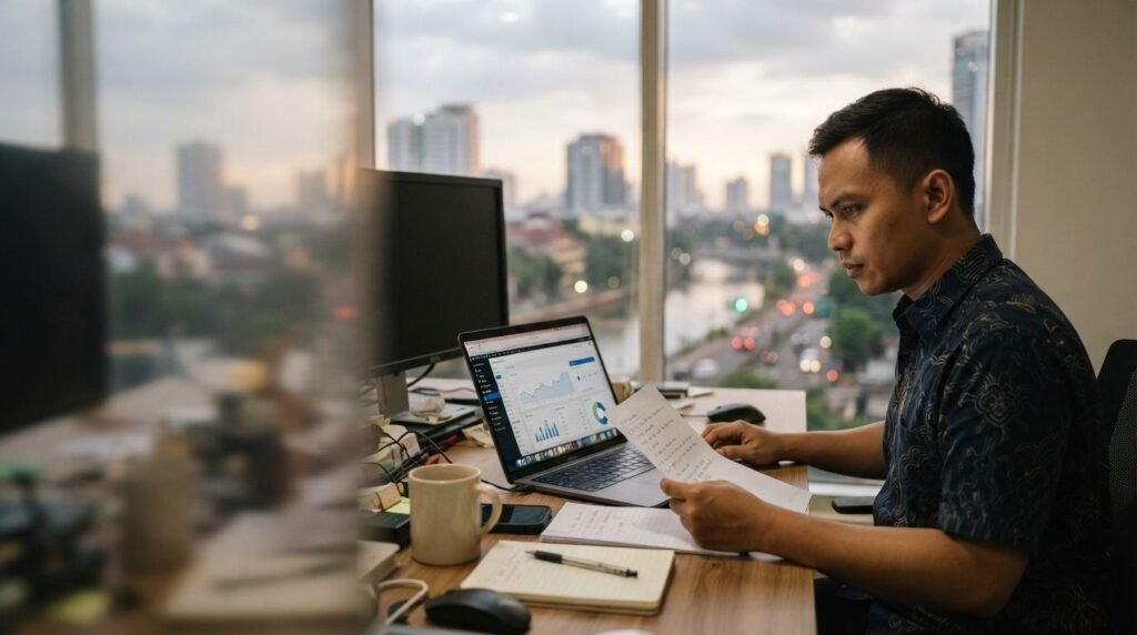 Pemilik bisnis Indonesia menilai penawaran jasa pembuatan website Samarinda di kota terbesar Kalimantan Timur