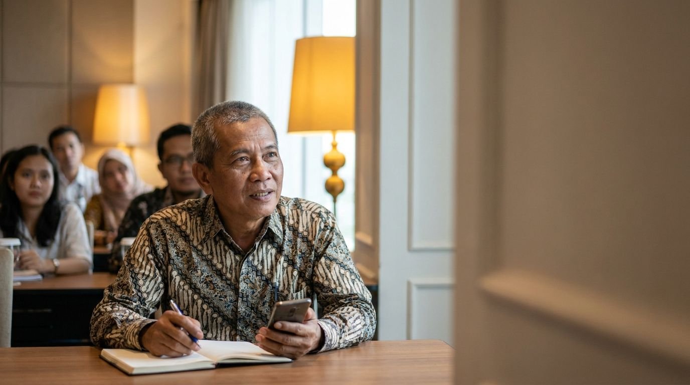 Pelaku UMKM Bontang dan AI dalam sesi pelatihan digital di Kalimantan Timur