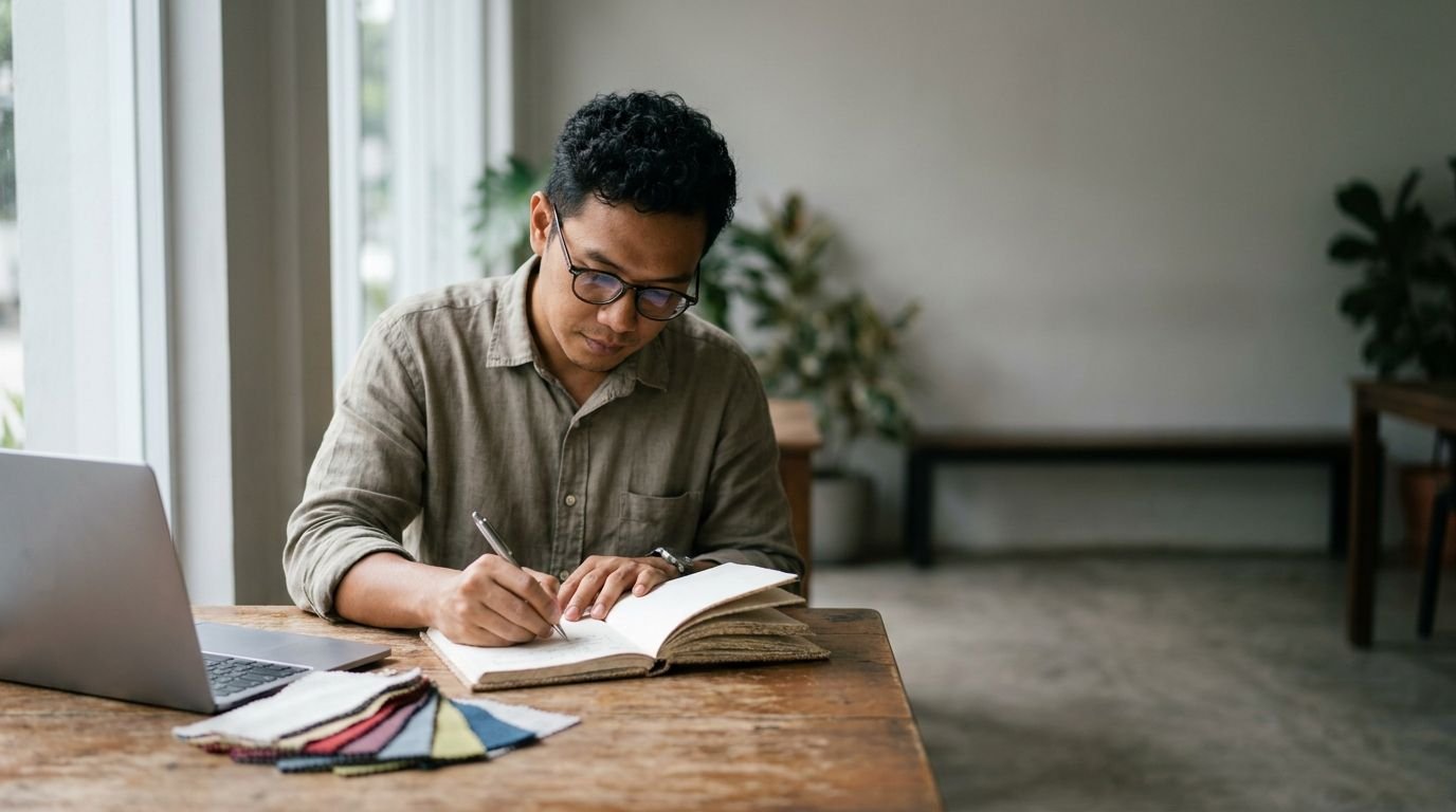 Founder Indonesia menyusun urutan branding usaha baru mulai dari positioning sebelum masuk ke desain