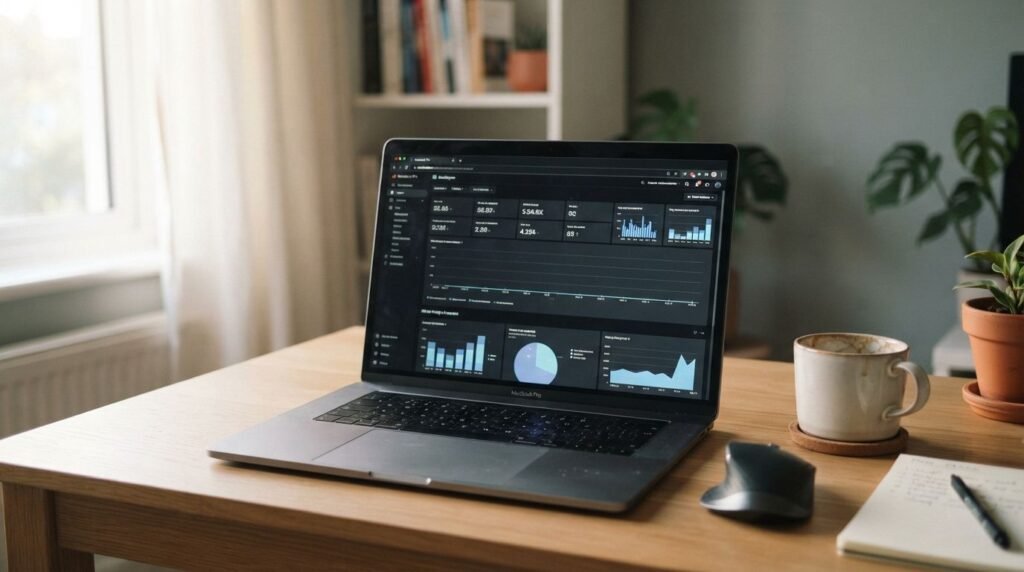 Dasbor analitik menunjukkan website sepi pengunjung beberapa bulan setelah diluncurkan